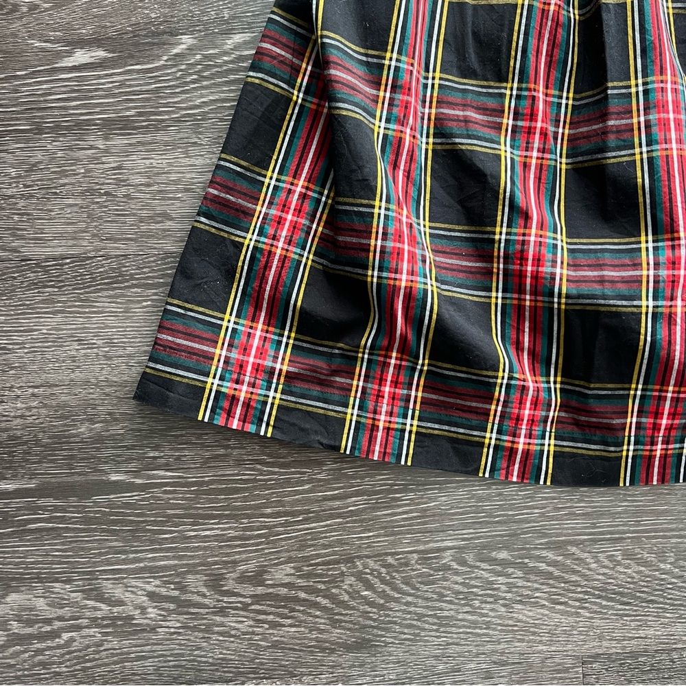 J. Crew Stewart Tartan Puff-Sleeve Factory Midi Dress - Picture 3 of 8